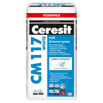 Клеящая смесь для облицовки поверхностей CERESIT CM 117 WHITE FLEX