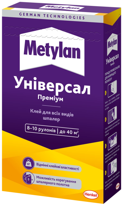 Клей для усіх видів паперових шпалер METYLAN Універсал Преміум
